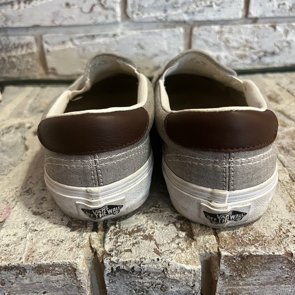 Vans Slip On Off The Wall Low Top Gray Skate Sneakers - Picture 5 of 6